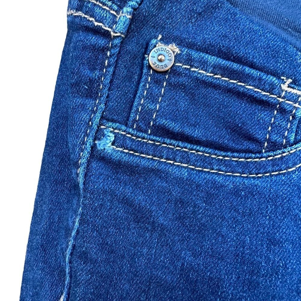 Indigo Dark Blue Maternity Skinny Stretch Size LM - Picture 7 of 15